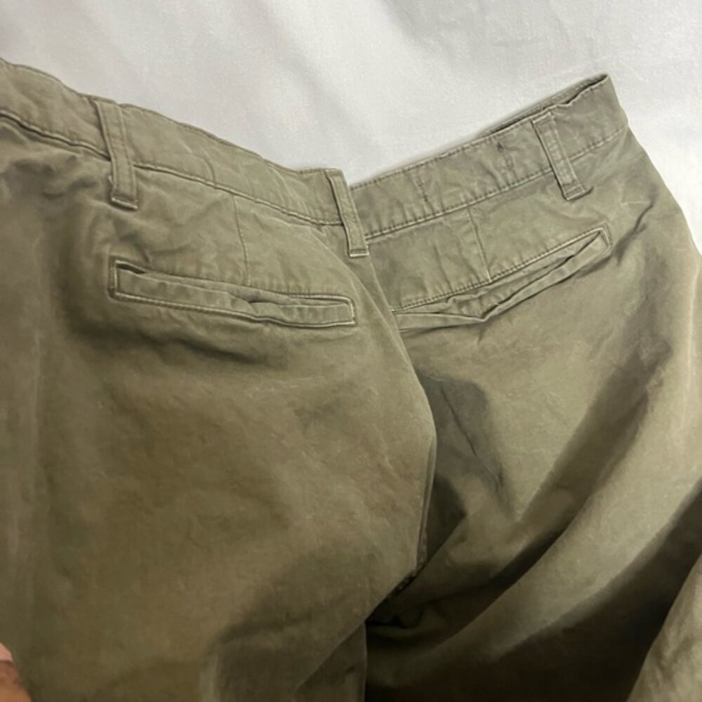 Oakley Custom Fit Grey Greenish Chino Trousers Mens Size W36 L32  Stretch Zip - Picture 4 of 5